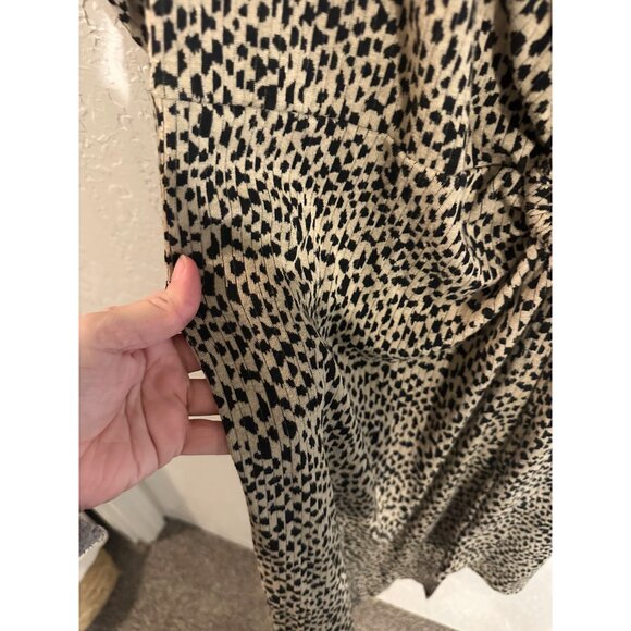 Soft Surroundings Damaria Animal Print Wrap Dress - Picture 9 of 11